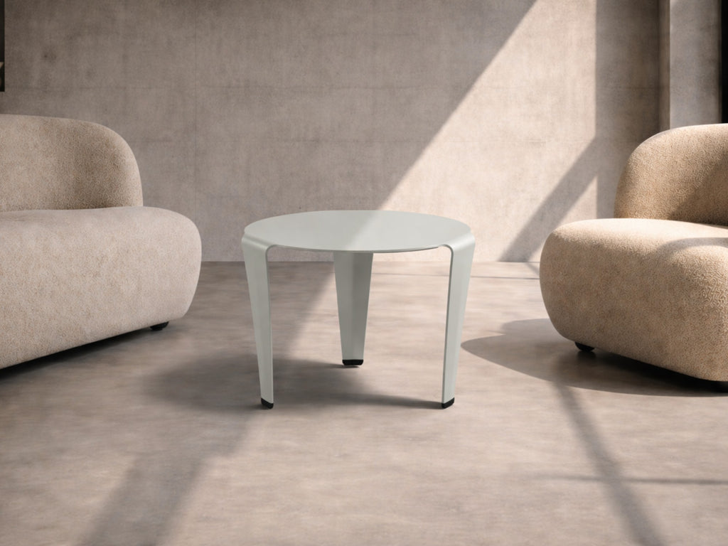 Table basse INUIT blanc papyrus